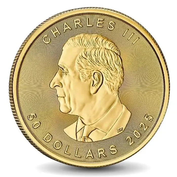gold canadian maple leaf