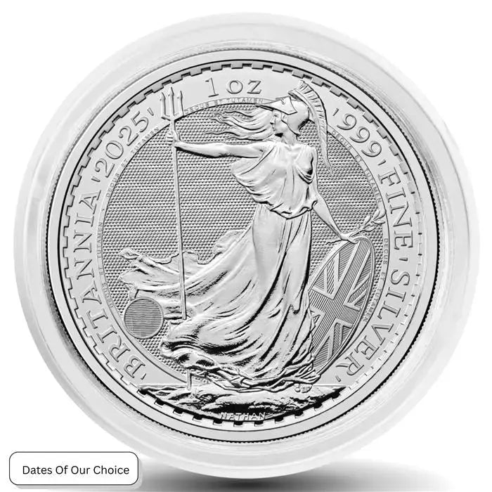 great britain silver britannia dates