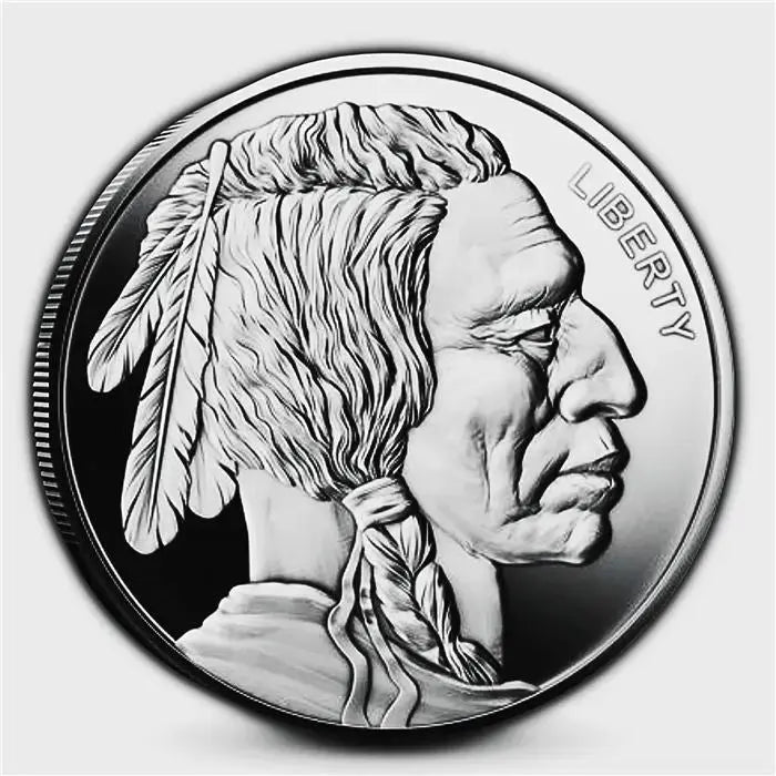 silver round random design fine