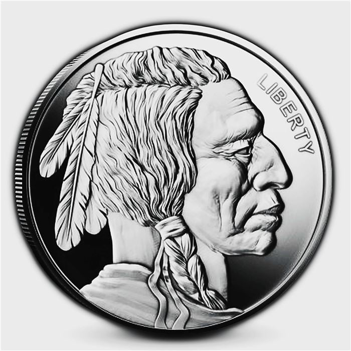 silver round random design fine