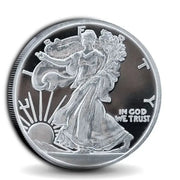 walking liberty silver round fine