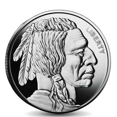 silver buffalo round fine silver